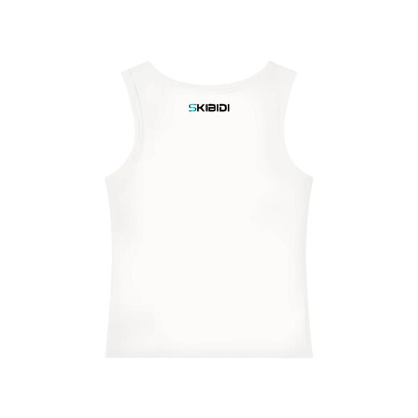SKIBIDI Tank White–Green Glow - Image 3