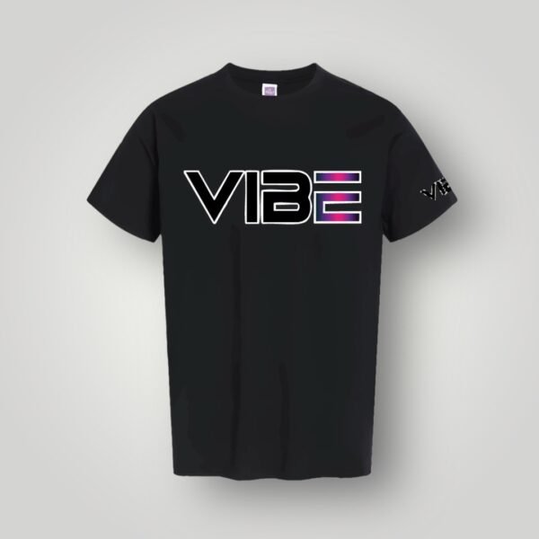 VIBE T-Shirt Black–Pink Pop