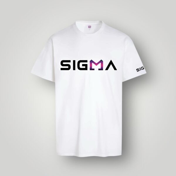 SIGMA T-Shirt White–Pink Pop
