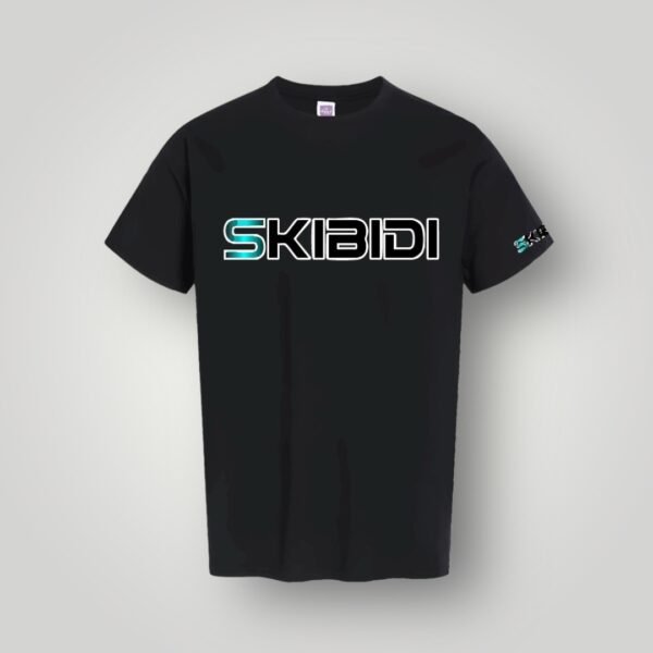SKIBIDI T-Shirt Black–Green Glow