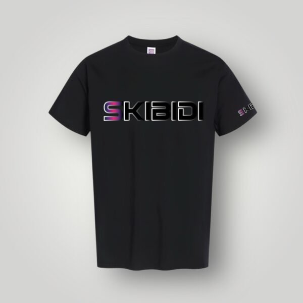SKIBIDI T-Shirt Black–Pink Pop