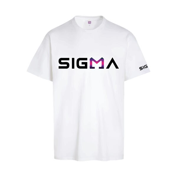 SIGMA T-Shirt White–Pink Pop - Image 2