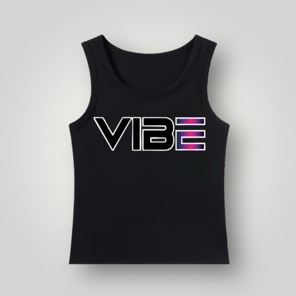 VIBE Tank Black–Pink Pop