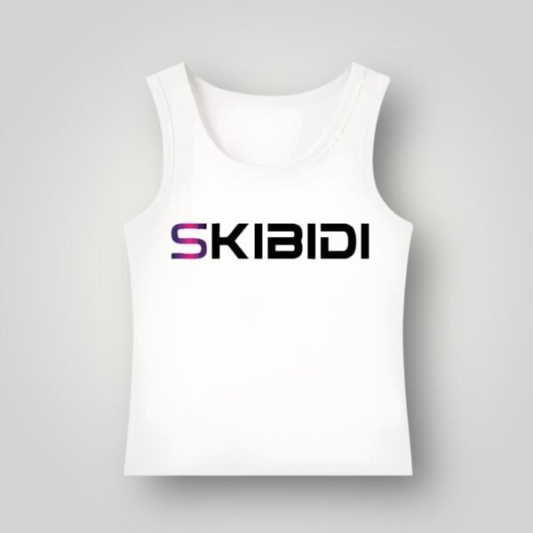 SKIBIDI Tank White–Pink Pop