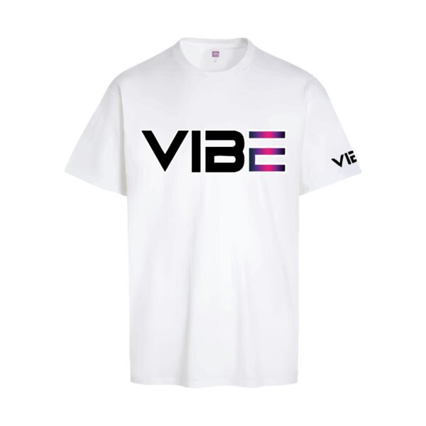 VIBE T-Shirt White–Pink Pop - Image 2