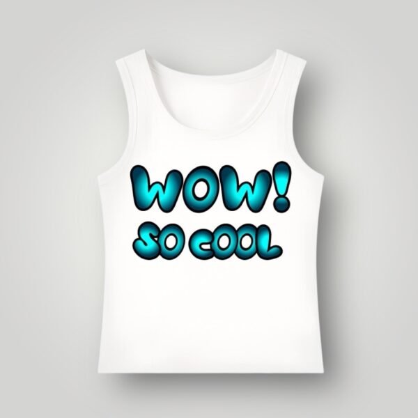WOW! So Cool Tank White–Green Glow