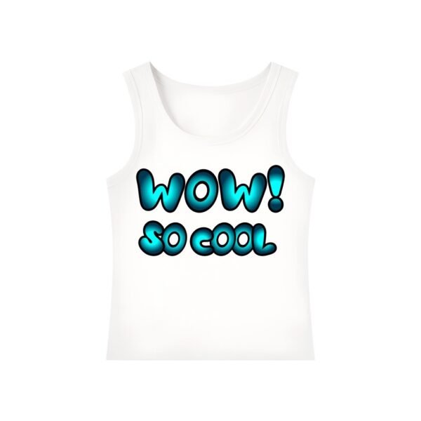 WOW! So Cool Tank White–Green Glow - Image 2