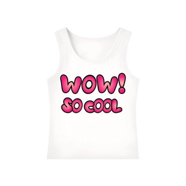WOW! So Cool Tank White–Pink Pop - Image 2